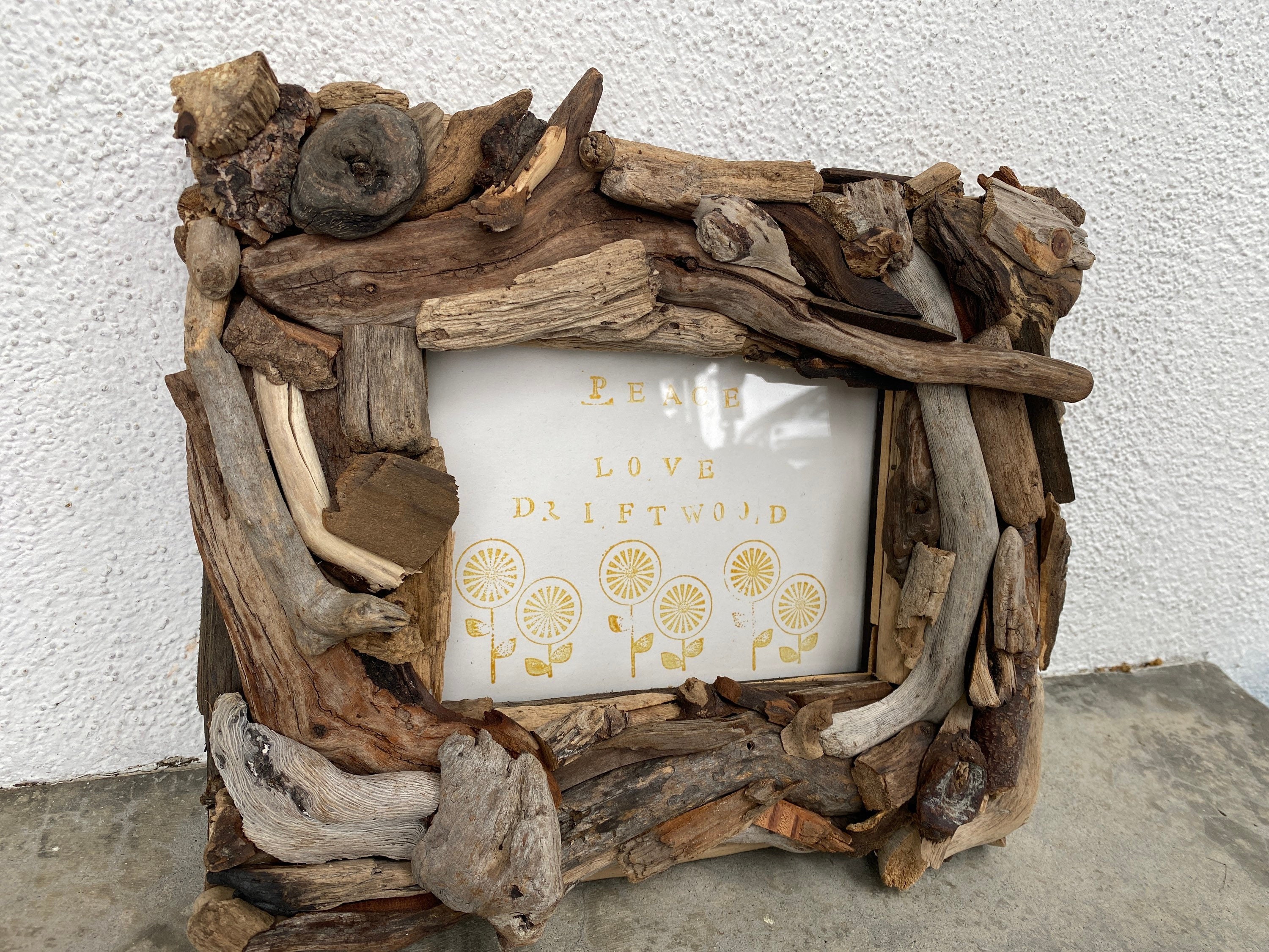 Rustic Driftwood Frame for Coastal Home Decor, 5x7