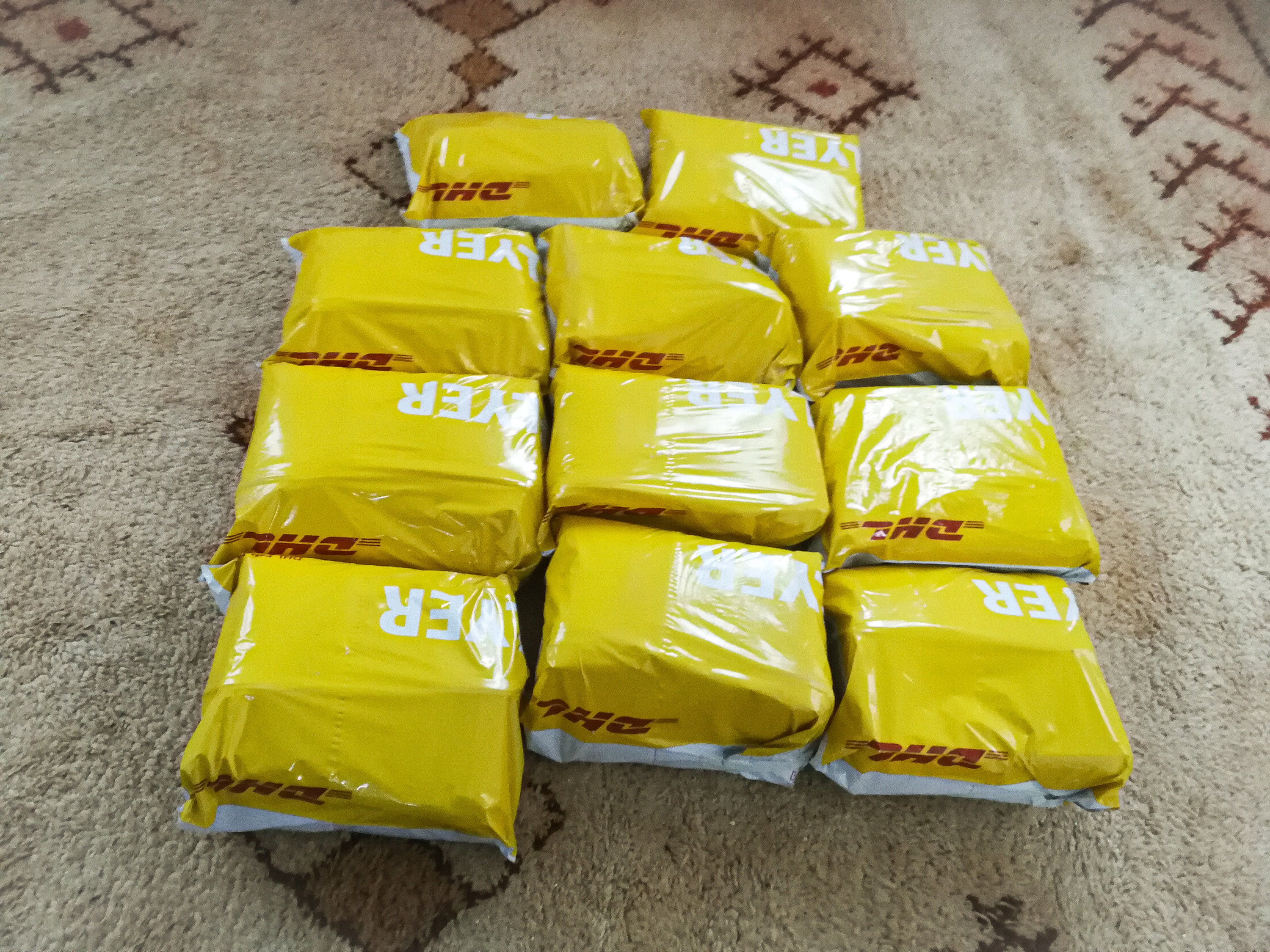 Handcrafted Moroccan Leather Pouf Set - Set of 2