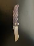 Norseman Honeycomb Purple Knife #2191 by Grimsmo