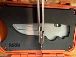 Grimsmo Rask Stonewashed Titanium Handle Knife