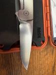 Grimsmo Rask Stonewashed Titanium Handle Knife
