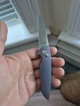 Grimsmo Fjell Integral Button Lock Knife - Blue