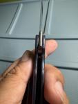 Grimsmo Fjell Integral Button Lock Knife - Blue