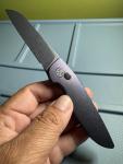 Grimsmo Fjell Integral Button Lock Knife - Blue