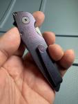 Grimsmo Fjell Integral Button Lock Knife - Blue