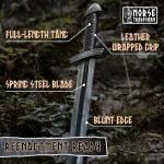 Norseman Handforged Viking Sword with Leather Scabbard