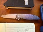 Grimsmo Rask #3758 - Blue to Plum Fade Knife
