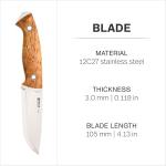 Helle Utvær Full Tang Bushcraft Knife