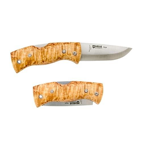 Helle Nipa Mid-Size Folding Knife with Birch Handle