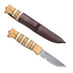 Helle Arv Outdoor Knife with Sheath and Birch Handle