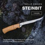 Helle Steinbit Outdoor Fishing Knife with Sheath