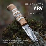 Helle Arv Outdoor Knife with Sheath and Birch Handle