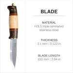 Helle Harding Outdoor Knife with Sheath