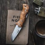 Helle Nipa Mid-Size Folding Knife with Birch Handle