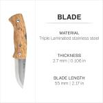 Helle Kletten Folding EDC Knife with Birch Handle