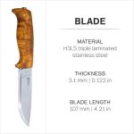 Helle Gaupe Outdoor Camping Knife with Sheath