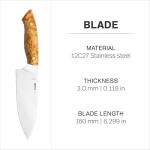 Helle Dele 6" Full Tang Chef Knife