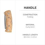 Helle Kletten Folding EDC Knife with Birch Handle