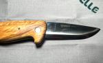 Helle Dokka Folding Knife with Curly Birch Handle