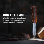 Helle Futura Camping Knife with Curly Birch Handle