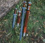 Damascus Steel Viking Sword - 2 Piece Set