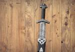 Damascus Steel Norseman Sword with Scabbard