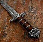 Norseman Hand-Forged Damascus Sword Knife