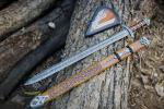 Damascus Norseman Sword - Viking Collectible Blade