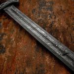 Norseman Hand-Forged Damascus Sword Knife
