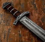 Norseman Hand-Forged Damascus Sword Knife