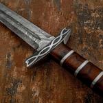 Norseman Hand-Forged Damascus Sword Knife