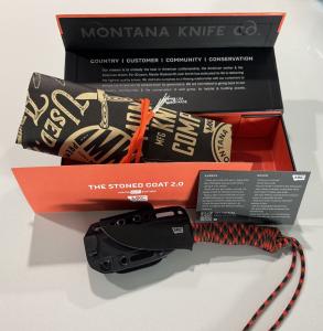 Montana Knife Company MKC Stoned Goat 2.0 Orange Black