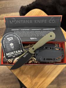 Montana Knife MKC Whitetail Olive Black PVD