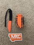 MKC Blaze Orange Stoned Goat 2.0 Knife