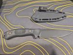Montana Tactical TF24 Black Fixed Blade Knife