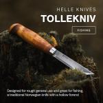 Helle Tollekniv Outdoor Fishing Knife with Sheath