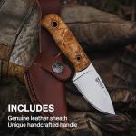 Helle Mandra Traditional Field Knife - Triple Steel