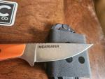 Montana Knife Co. Flattail Meateater Knife - Orange