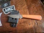 Montana Knife Co. Flattail Meateater Knife - Orange