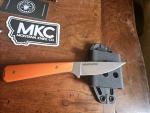 Montana Knife Co. Flattail Meateater Knife - Orange
