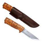Helle Eggen Camping Knife with Curly Birch Handle