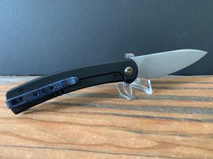 WE Knife 2102A Upshot Flipper with Black Ti Handles