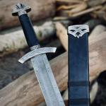 Viking Collectible: 2 Pcs Damascus Steel Sword