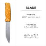 Helle Jegermester Outdoor Camping Knife with Sheath