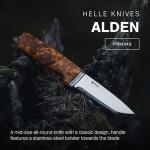 Helle Alden Outdoor Fishing Knife with Sheath