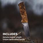 Helle Alden Outdoor Fishing Knife with Sheath