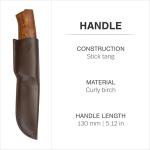 Helle Alden Outdoor Fishing Knife with Sheath
