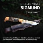 Helle Sigmund Camping Knife with Birch Handle