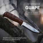 Helle Gaupe Stainless Steel Camping Knife with Sheath