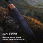 Helle Gaupe Stainless Steel Camping Knife with Sheath